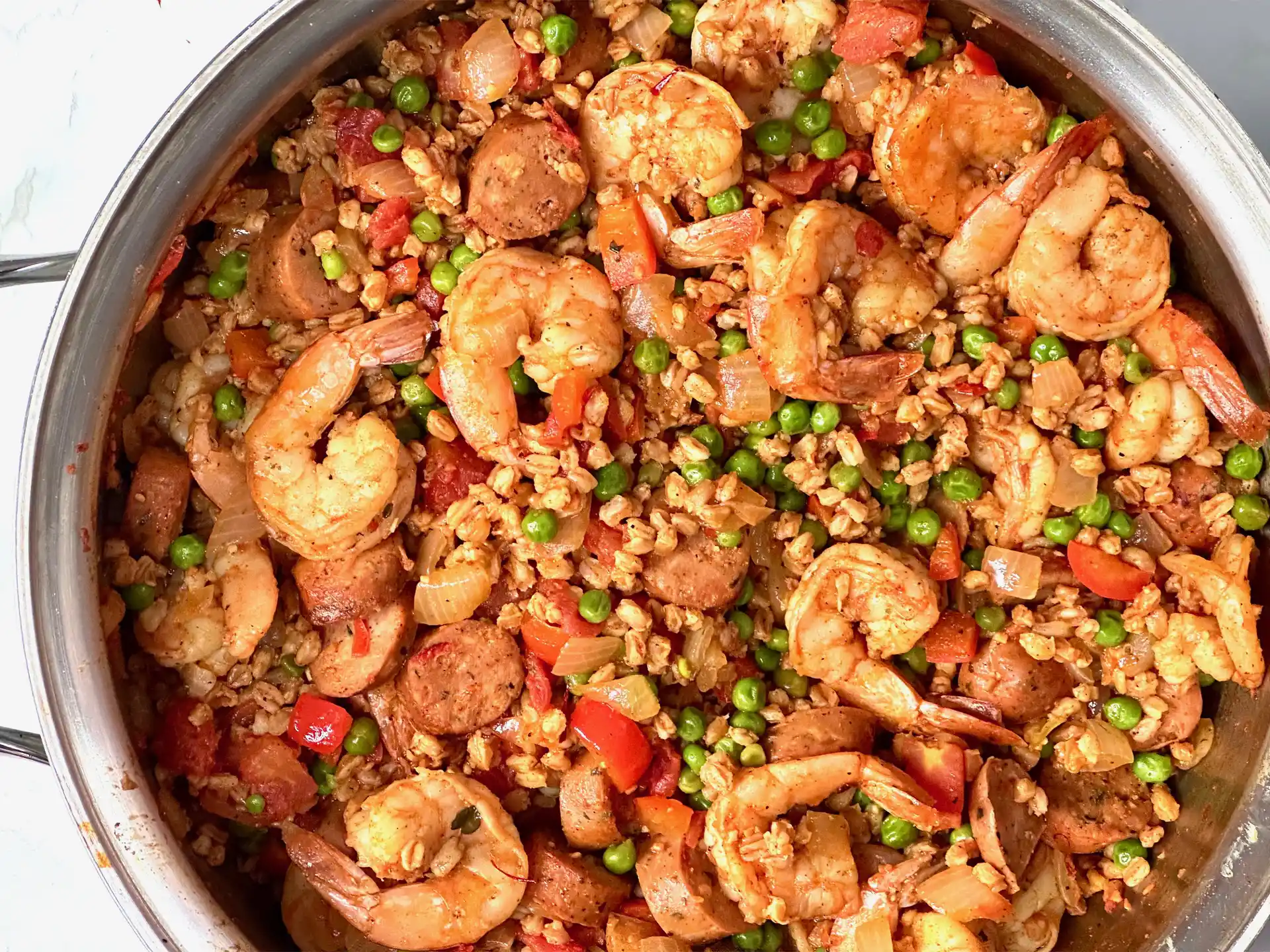 Shrimp and Chicken Sausage Paella