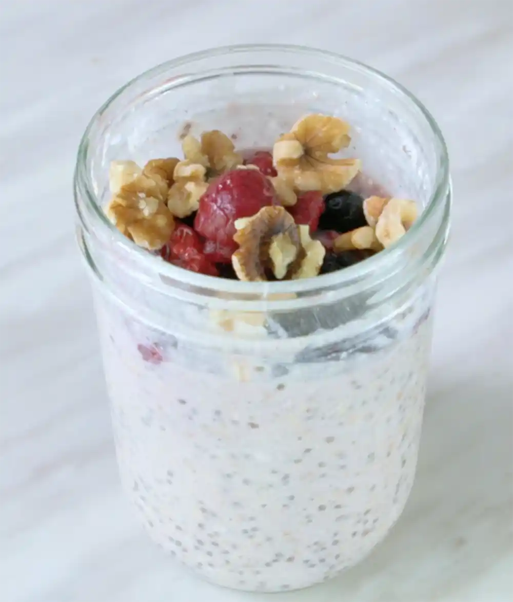 high protein cottage cheese overnight oats